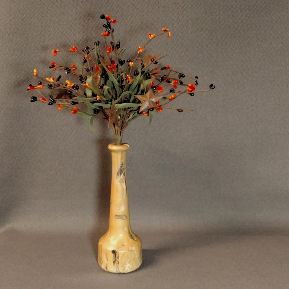 Rustic burl vase